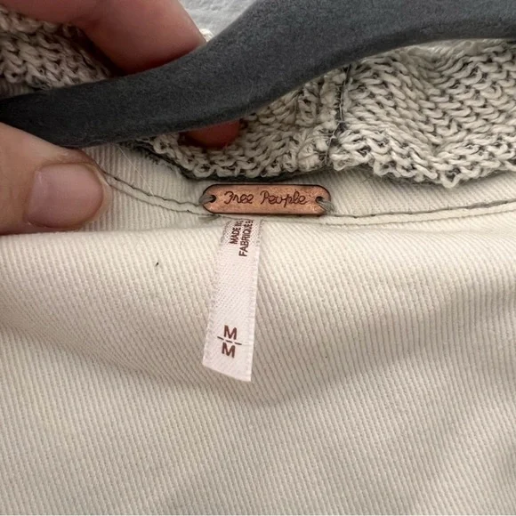 Free People Denim hoodie jacket - Picture 4 of 6